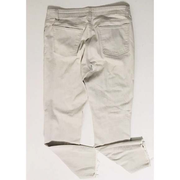 Eileen Fisher | Women's Gray Organic Cotton Raw Hen Ankle Crop Jeans Size 12 - Picture 7 of 13